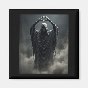 Aimant Fantôme drôle coeur mains visage effrayant hallowe