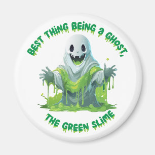 Aimant Fantôme effrayant d'Halloween recouvert de slime v