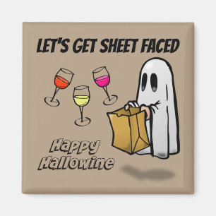 Aimant Fantôme Face À La Feuille Happy Hallowine