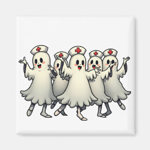 Aimant Fantômes éffrayants d'Halloween en costumes d'infi