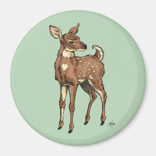 Aimant Faon de bébé avec l'arrière - plan en bon état