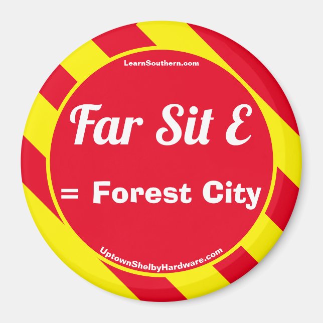 Aimant Far Sit E Rouge/Jaune (Devant)