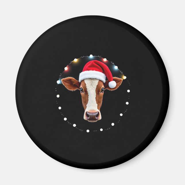 Aimant Farm Animal Xmas Pajamas Costume Farmer Christmas  (Devant)