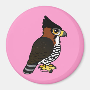 Aimant Faucon-Eagle fleuri