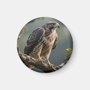 Aimant Faucon perché sur une branche