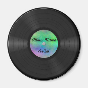 Aimant Faux disque vinyle fait sur commande