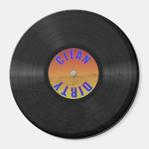 Aimant Faux disque vinyle fait sur commande