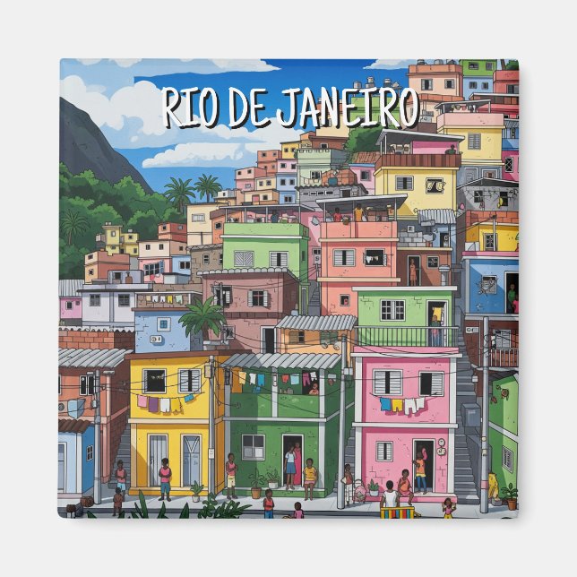 Aimant Favelas à Rio de Janeiro (Devant)