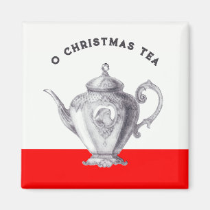 Aimant Faveurs de fête de thé de Noël