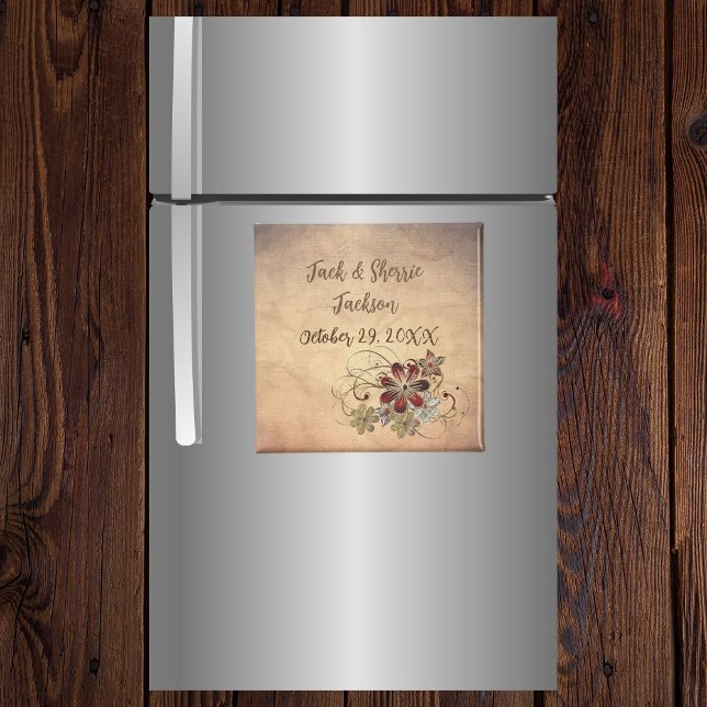 Aimant Favoriser le Mariage magnétique avec nom et date F (Créateur téléchargé)