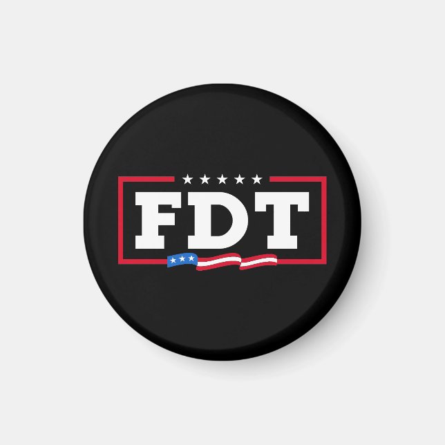 Aimant FDT Amusant anti-Trump No-Trump (Devant)
