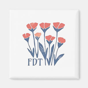 Aimant FDT Floral Wreath Subtle Feminine Boho Anti-Trump