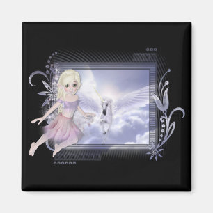 Aimant Fée avec Unicorn D2 Designs