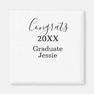 Aimant Félicitations simples de remise de diplôme minimal