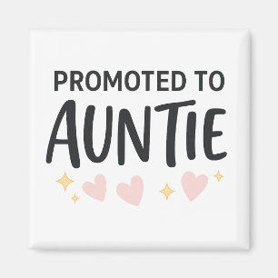Aimant Félicitations Tatie Mignonne