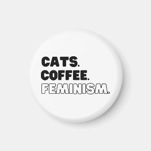 Aimant Féminisme du café des chats