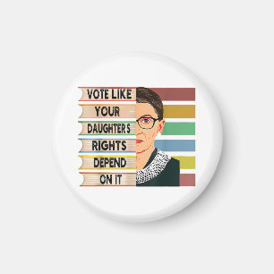 Aimant Feministe Ruth Bader Ginsburg RBG Citation Girl Wi