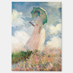 Aimant Femme à l'ombrellle peinture de Claude Monet