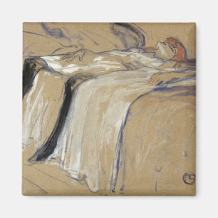 Aimant Femme de Henri De Toulouse-Lautrec se trouvant