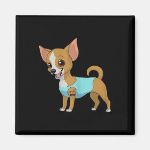 Aimant Femme Drôle Chien Chihuahua Aimer Maman Tattoo Cad