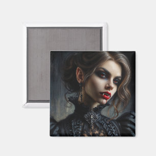 Aimant Femme gothique Vampire avec des doigts
