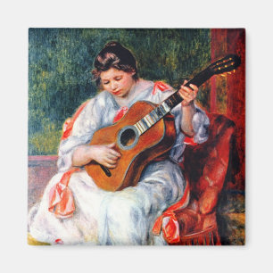 Aimant Femme jouant de la guitare de Pierre Renoir