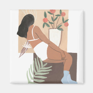 Aimant Femme Lounging