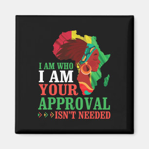 Aimant Femme noire africaine Je suis qui je suis Votre ap