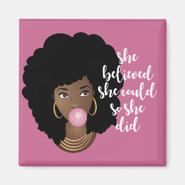 Aimant Femme Noire, Elle Croyait Qu'Elle Pouvait, Genre,