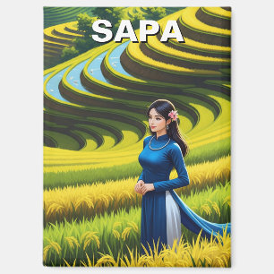 Aimant Femme vietnamienne en voyage sapa