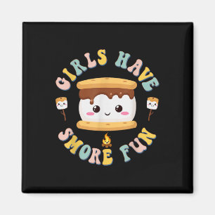 Aimant Femmes Camping Kawaii Smores Filles Ont Smore Enfa