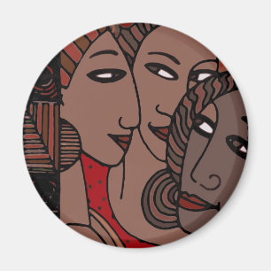 Aimant Femmes d'Afro-américain