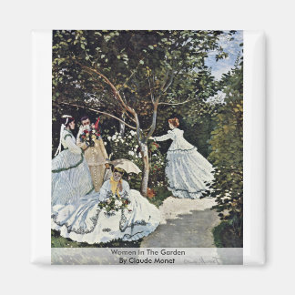 Aimant Femmes Dans Le Jardin Par Claude Monet