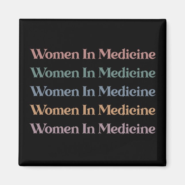 Aimant Femmes en médecine Rétro Futur Infirmière Med Étud (Devant)