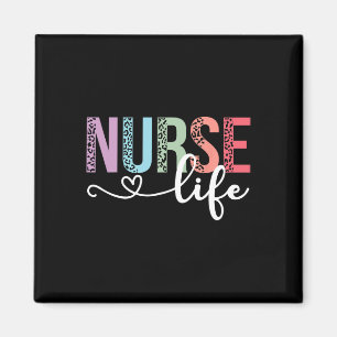 Aimant Femmes Infirmière Durée De Vie Rn Lpn Cna Leopard