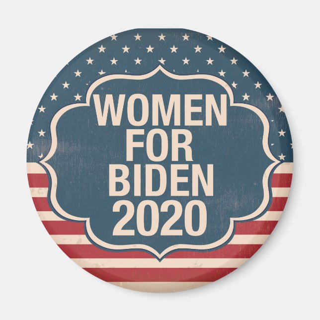 Aimant Femmes pour Biden 2020 (Devant)