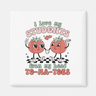 Aimant Femmes Rétro J'aime Mes étudiants Valentine Enseig