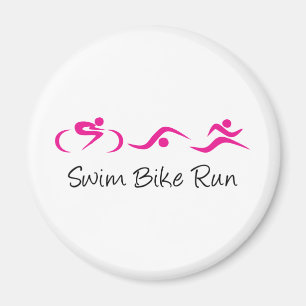 Aimant Femmes tri : Swim.Bike.Run