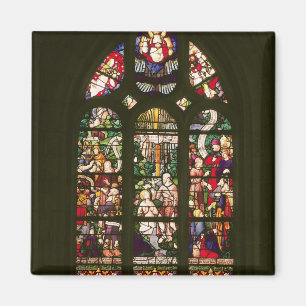 Aimant Fenêtre dépeignant le baptême du Christ, 1490