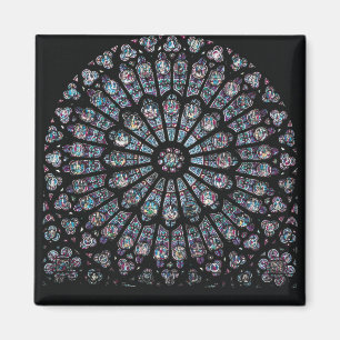 Aimant Fenêtre rose de transept du nord