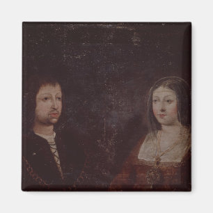 Aimant Ferdinand II d'Aragon et d'Isabella I de la