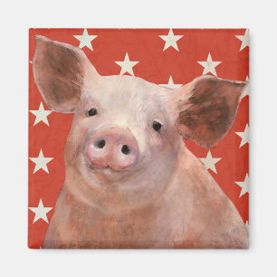 Aimant Ferme patriotique - porc