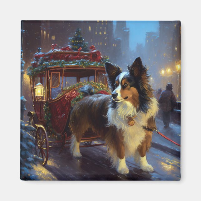 Aimant Festin de Noël de Papillon (Devant)