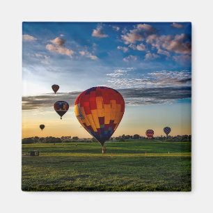 Aimant Festival du ballon à air chaud dans un beau ciel n