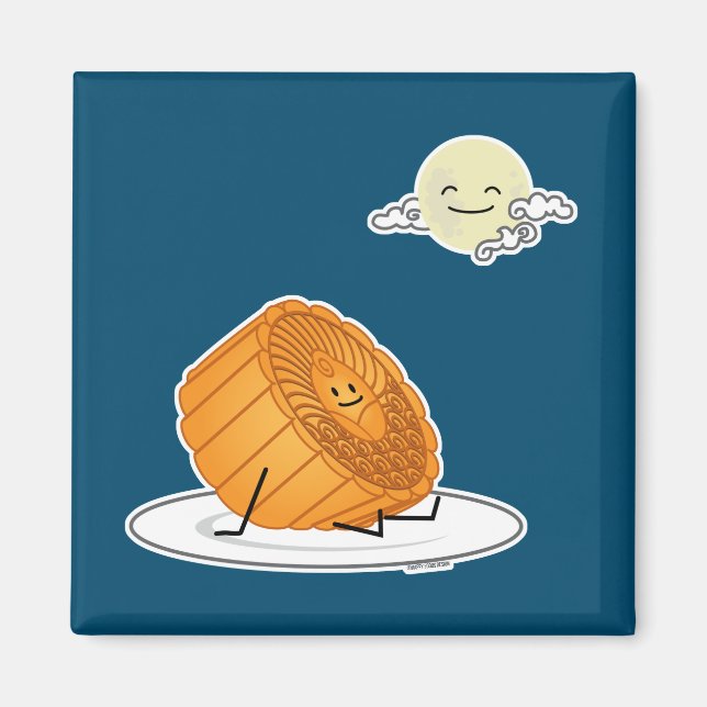 Aimant Festival du milieu de l'automne Moon cake lunakes  (Devant)