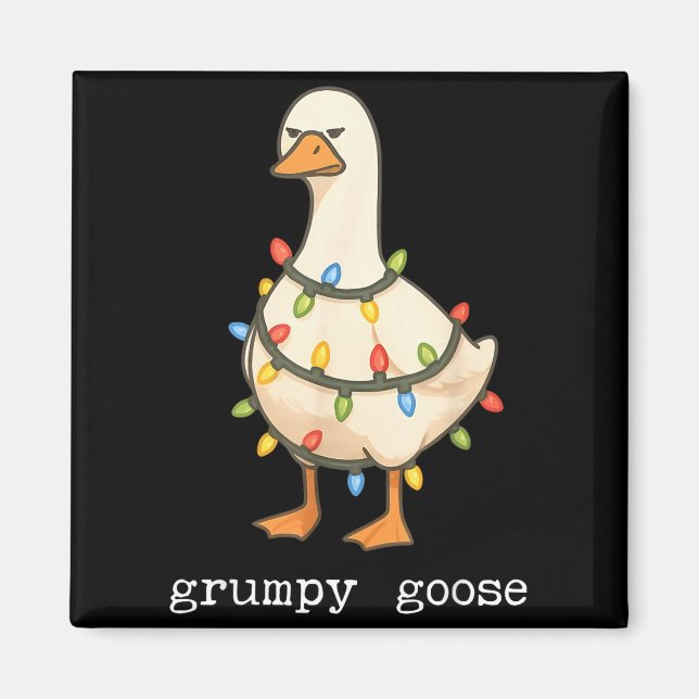 Aimant Festive And Mpy Goose Santa Hat Xmas Light Matchin (Devant)