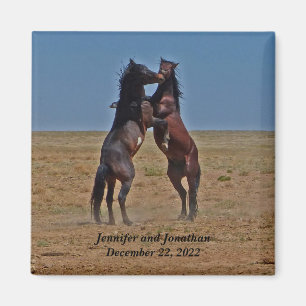 Aimant Fête Anniversaire des chevaux de danse Favoriser