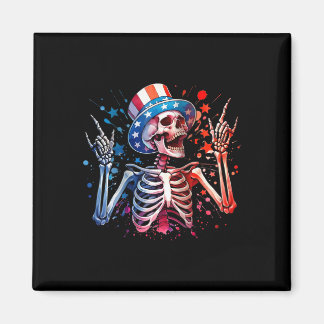 Aimant Fête aux États-Unis Rock Hand 4 juillet Drôle d'Am
