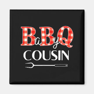 Aimant Fête bébé cousine barbecue tenue assortie famille