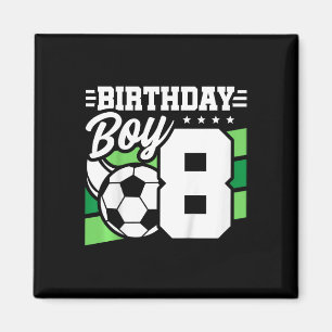 Aimant Fête d'anniversaire de football pour enfants - Gar